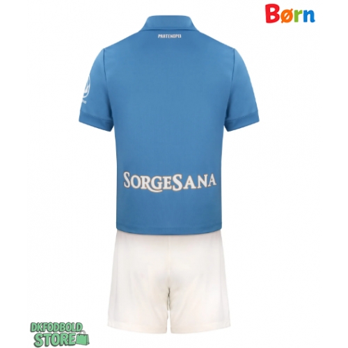 SSC Napoli Replika Babytøj Hjemmebanesæt Børn 2026-27 Kortærmet (+ Korte bukser)